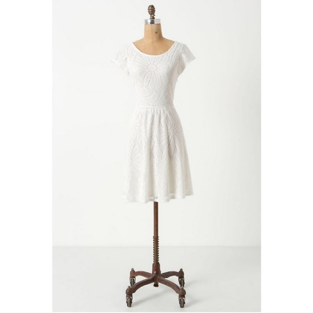 {Anthropologie} Deletta Fluttering Flora Dress M